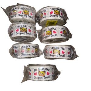 New Set of 3500 Thank You For Shopping Small Stickers Reselling Shipping